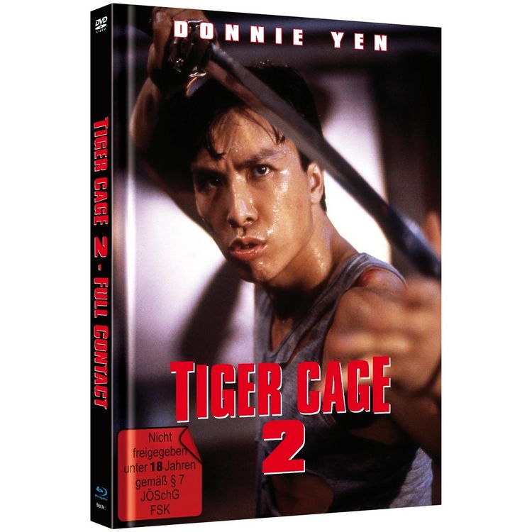 Produktbild: Tiger Cage 2 aka Full Contact - Mediabook - Limitiert auf 1000 St&uuml;ck - Cover B (Blu-ray + DVD)