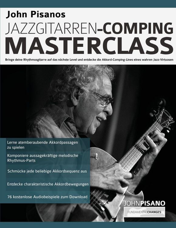 Produktbild: John Pisanos Jazzgitarren Comping Masterclass