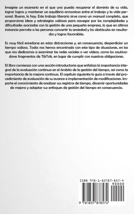 Produktbild: Gesti&oacute;n Del Tiempo