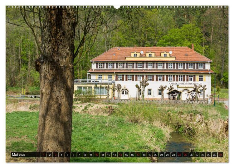 Produktbild: M&uuml;hltal Eisenberg (hochwertiger Premium Wandkalender 2026 DIN A2 quer), Kunstdruck in Hochglanz