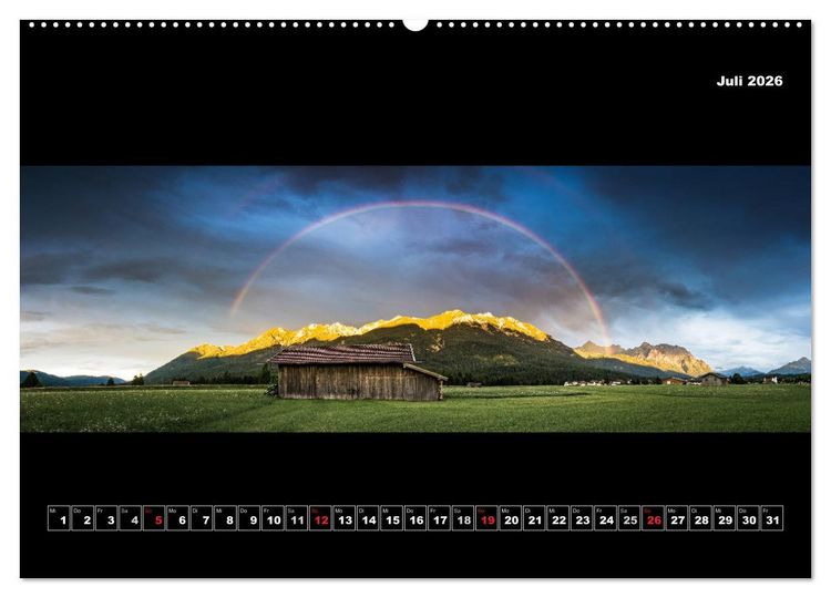Produktbild: Weitblicke - Panoramen (hochwertiger Premium Wandkalender 2026 DIN A2 quer), Kunstdruck in Hochglanz