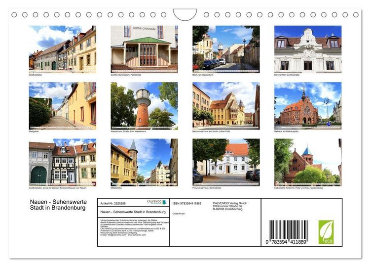 Produktbild: Nauen - Sehenswerte Stadt in Brandenburg (Wandkalender 2027 DIN A4 quer), CALVENDO Monatskalender