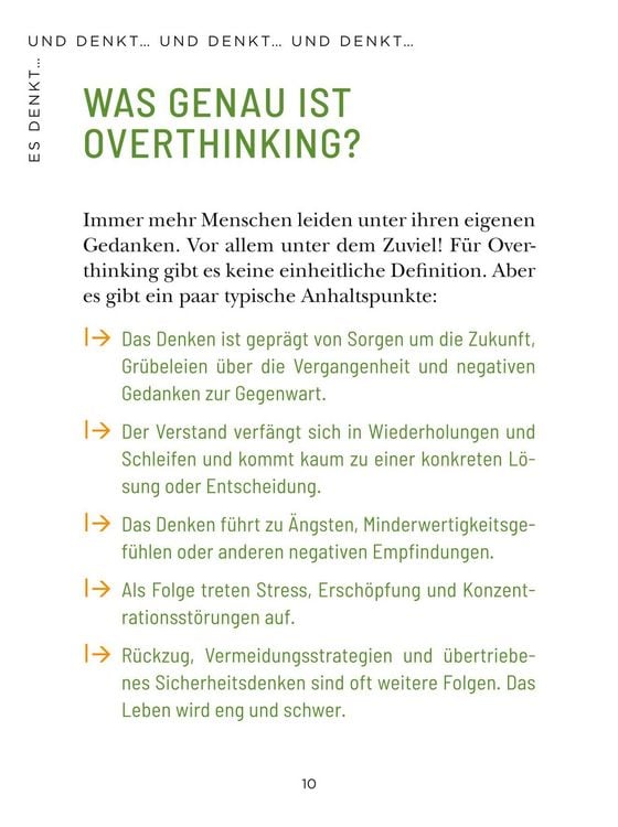 Produktbild: Die 1-Minuten-Strategie gegen Overthinking