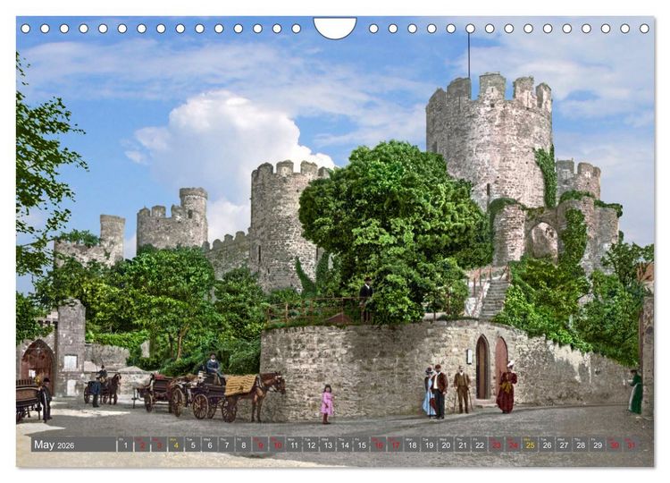 Produktbild: Wales around 1900 - photos restored and colourised (Wall Calendar 2026 DIN A4 landscape), CALVENDO 12 Month Wall Calendar