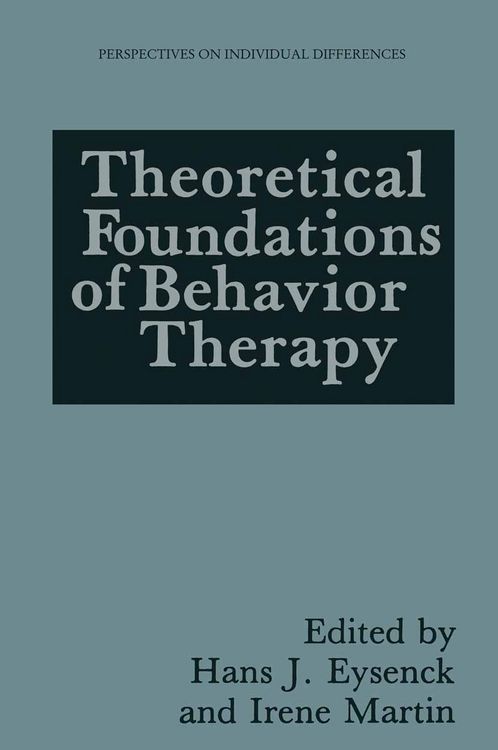 Produktbild: Theoretical Foundations of Behavior Therapy