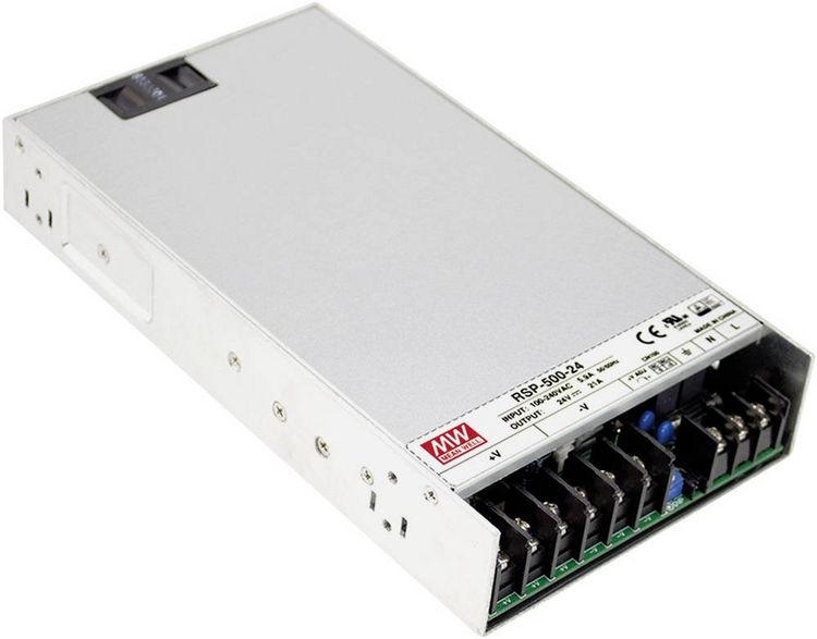 Produktbild: Mean Well MW RSP-500-24 Schaltnetzteil 24 V/DC 21A 504W
