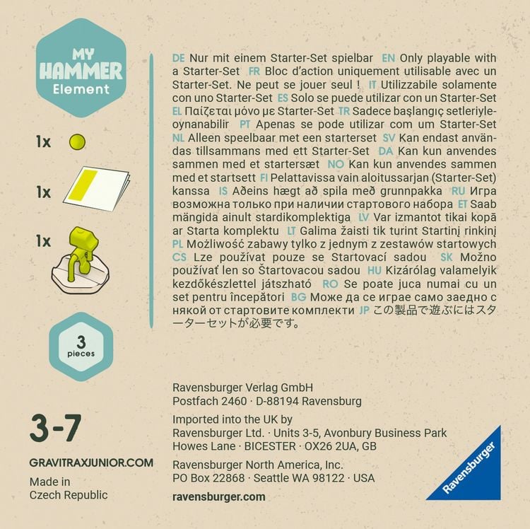 Ravensburger - GraviTrax Junior Element Hammer