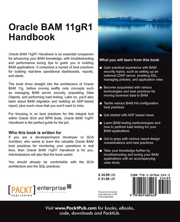 Produktbild: Oracle Bam 11gr1 Handbook
