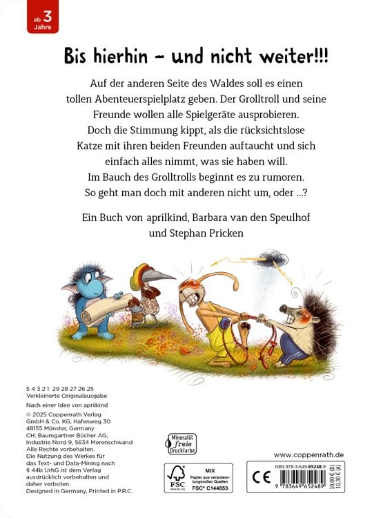 Produktbild: Der Grolltroll ... jetzt reicht's! (Pappbilderbuch)