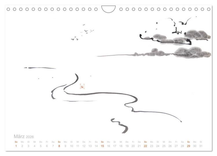 Produktbild: Simply Black and White/ Einfach Schwarz und Weiss - Kunst (Wandkalender 2026 DIN A4 quer), CALVENDO Monatskalender