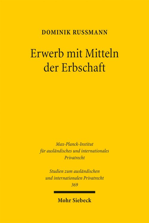 Produktbild: Erwerb mit Mitteln der Erbschaft