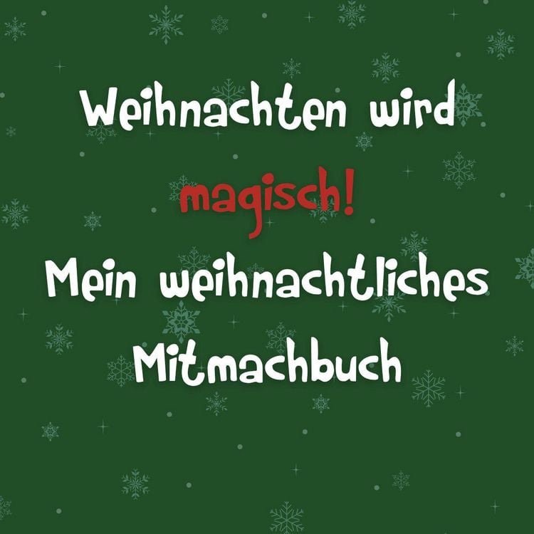Produktbild: Mein weihnachtliches Mitmachbuch