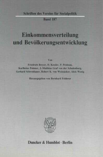 Produktbild: Einkommensverteilung und Bev&ouml;lkerungsentwicklung.