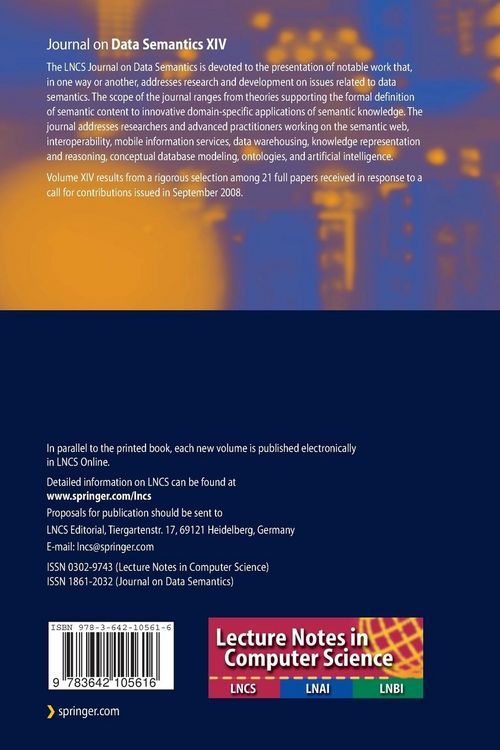 Produktbild: Journal on Data Semantics XIV