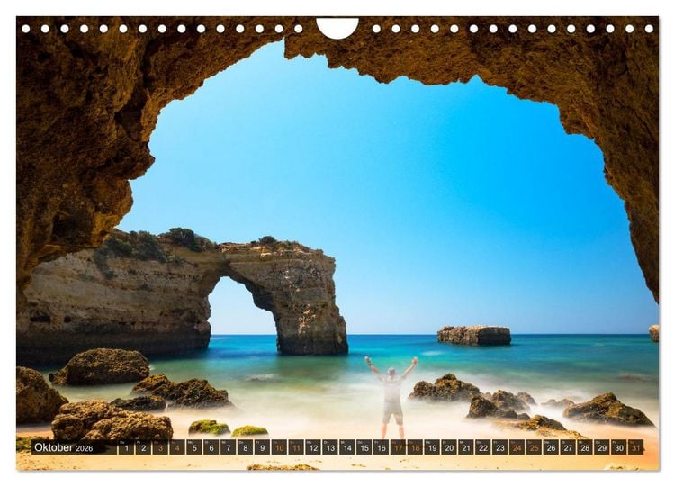 Produktbild: ALGARVE - Urlaub f&uuml;r die Seele (Wandkalender 2026 DIN A4 quer), CALVENDO Monatskalender