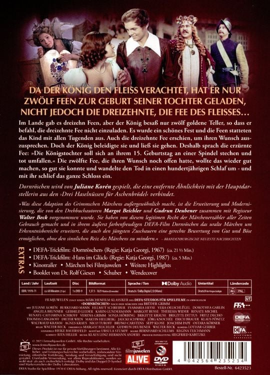 Produktbild: Dornr&ouml;schen (1970) (Filmjuwelen / DEFA-M&auml;rchen)