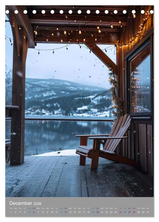 Produktbild: Chairscape (Desk Calendar 2026 DIN A5 portrait), CALVENDO 12 Month DeskCalendar