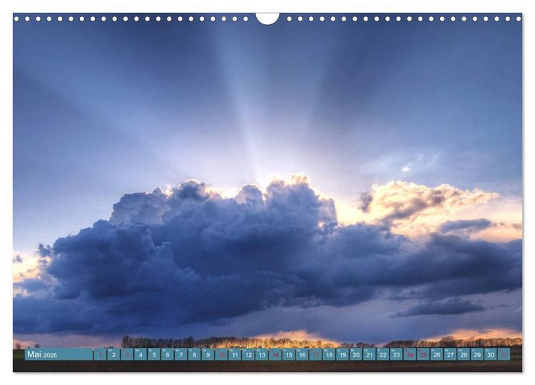 Produktbild: Fantastische Wetterfotos (Wandkalender 2026 DIN A3 quer), CALVENDO Monatskalender
