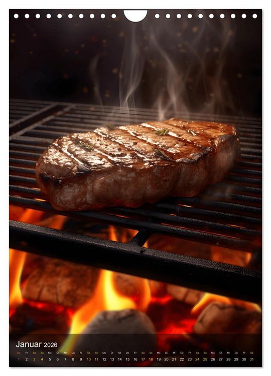 Produktbild: Meat Lovers - K&ouml;stliche Grill Abenteuer (Wandkalender 2026 DIN A4 hoch), CALVENDO Monatskalender