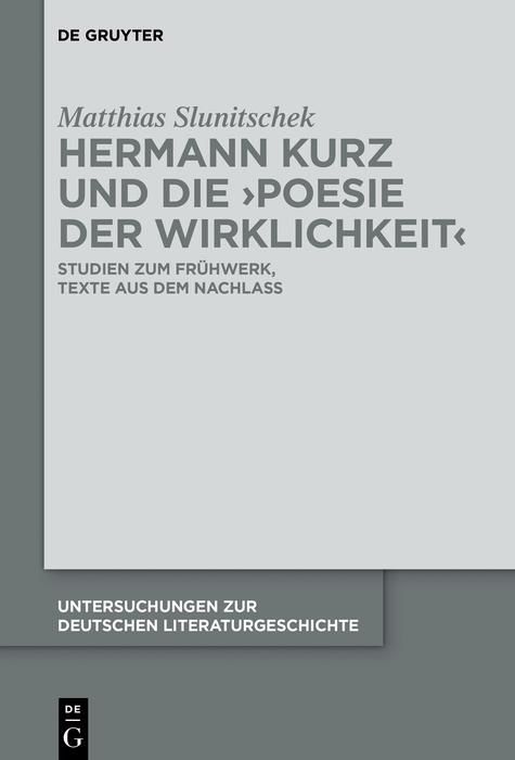 Produktbild: Hermann Kurz und die 'Poesie der Wirklichkeit'