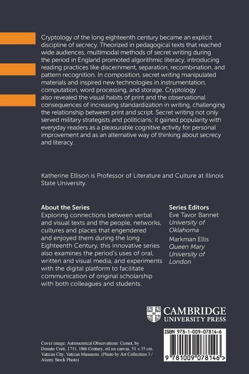 Produktbild: Secret Writing in the Long Eighteenth Century