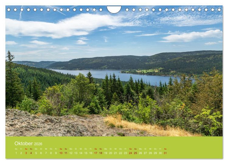 Produktbild: Hochschwarzwald - Traumhafte Landschaften im Schwarzwald (Wandkalender 2026 DIN A4 quer), CALVENDO Monatskalender