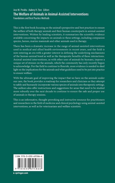 Produktbild: The Welfare of Animals in Animal-Assisted Interventions