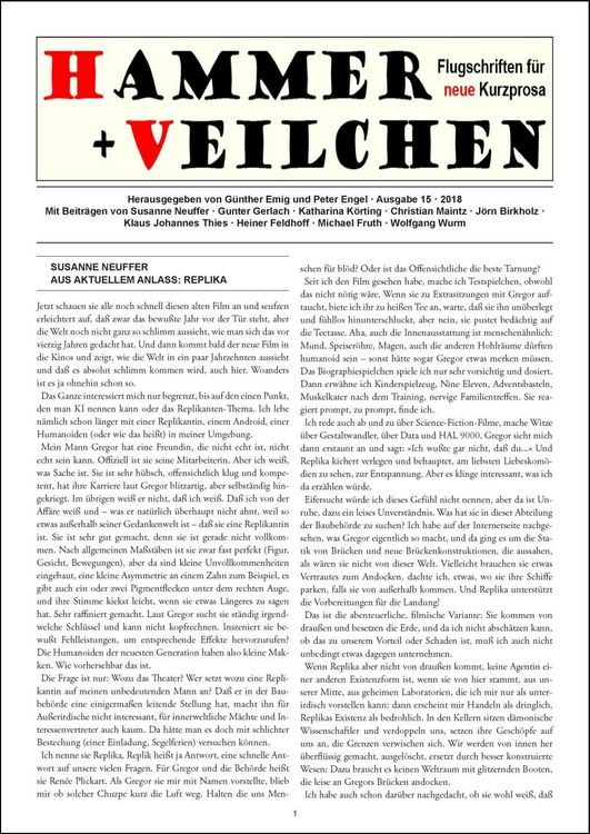 Produktbild: Hammer + Veilchen Nr. 15