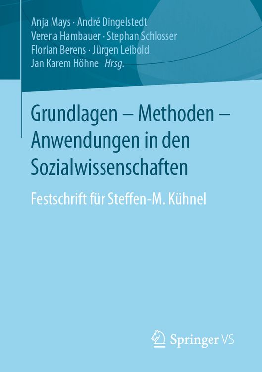 Produktbild: Grundlagen - Methoden - Anwendungen in den Sozialwissenschaften