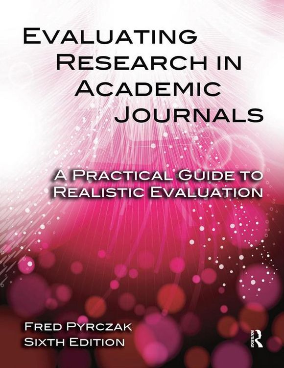 Produktbild: Evaluating Research in Academic Journals