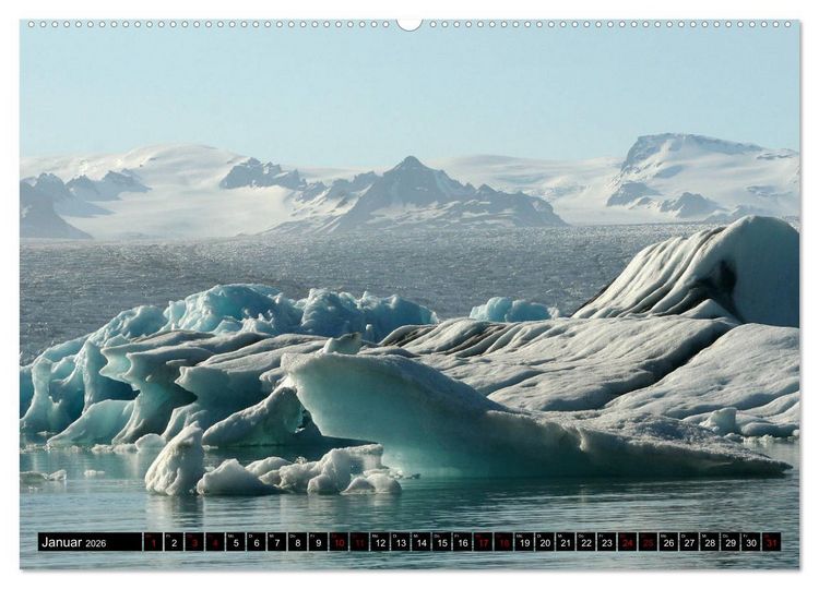 Produktbild: Stimmungsvolles Island (Wandkalender 2026 DIN A2 quer), CALVENDO Monatskalender