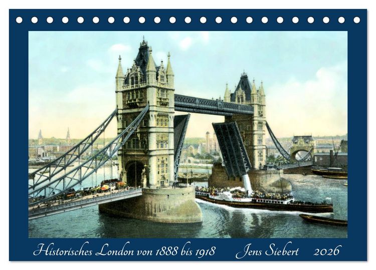Produktbild: Historisches London von 1888 bis 1918 (Tischkalender 2026 DIN A5 quer), CALVENDO Monatskalender