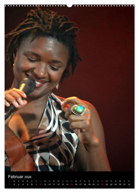 Produktbild: Jazz Frauen 2026 (Wandkalender 2026 DIN A2 hoch), CALVENDO Monatskalender