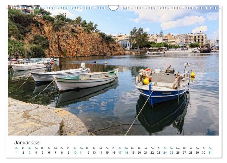 Produktbild: Die Insel Kreta - St&auml;dte, Schluchten und Meer (Wandkalender 2026 DIN A3 quer), CALVENDO Monatskalender