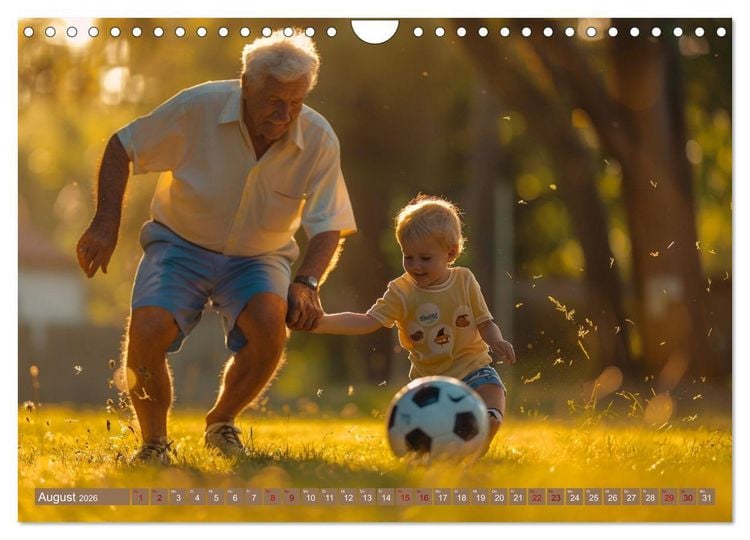 Produktbild: Fu&szlig;ball im Blut (Wandkalender 2026 DIN A4 quer), CALVENDO Monatskalender