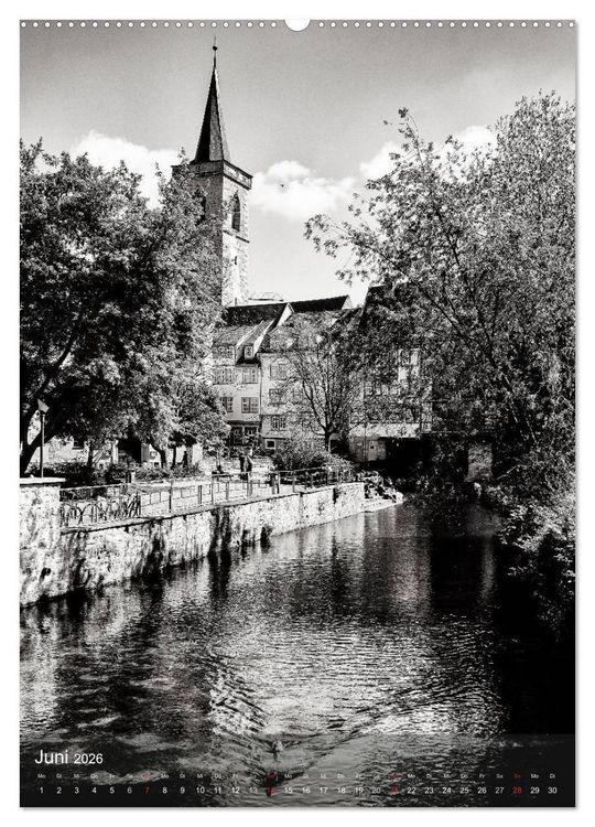 Produktbild: Ein Blick auf Erfurt (Wandkalender 2026 DIN A2 hoch), CALVENDO Monatskalender