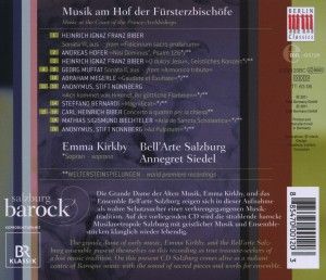 Produktbild: Bell'arte Salzburg/Kirkby, E: Salzburg Barock-Musik Am Hof D