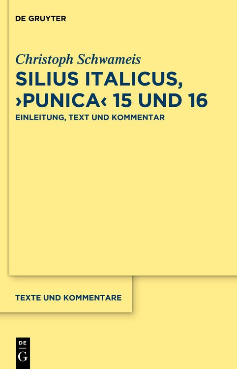 Produktbild: Silius Italicus, &rsaquo;Punica&lsaquo; 15/16