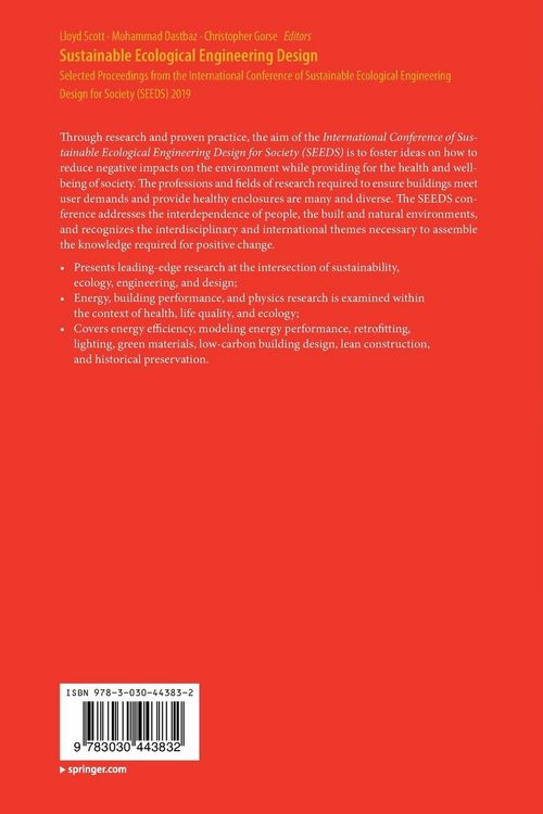 Produktbild: Sustainable Ecological Engineering Design