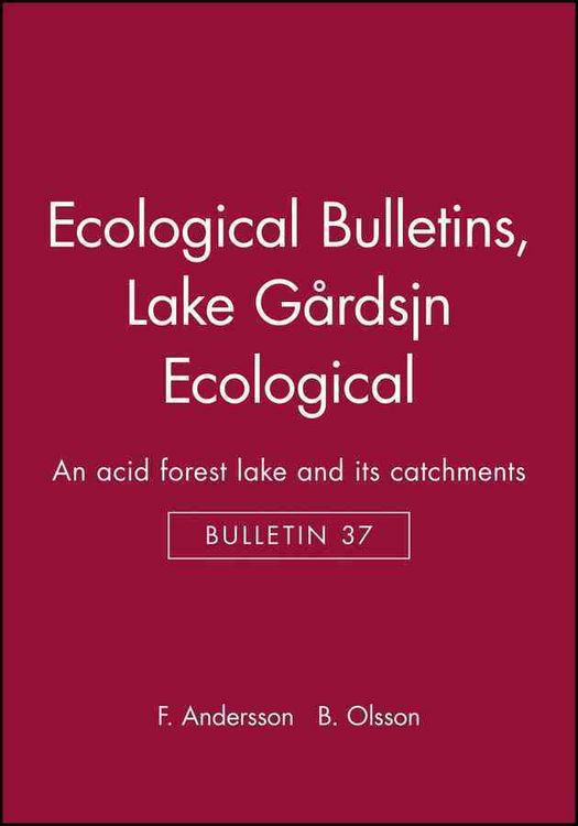 Produktbild: Ecological Bulletins, Lake G&aring;rdsj&ouml;n Ecological