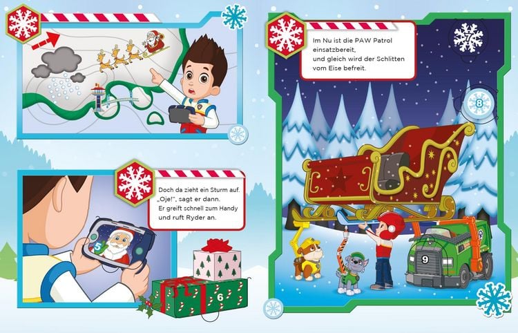 Produktbild: PAW Patrol: Weihnachten mit den Fellfreunden - Ein Adventskalenderbuch