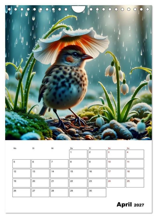 Produktbild: Die leisen Stimmen der Tiere (Wandkalender 2027 DIN A4 hoch), CALVENDO Monatskalender