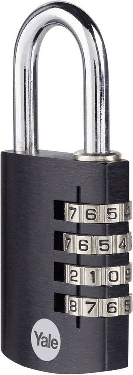 Produktbild: YALE YE3CB/38/131/1/BK Vorh&auml;ngeschloss 38mm Schwarz Zahlenschloss