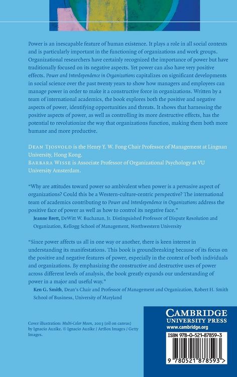 Produktbild: Power and Interdependence in Organizations