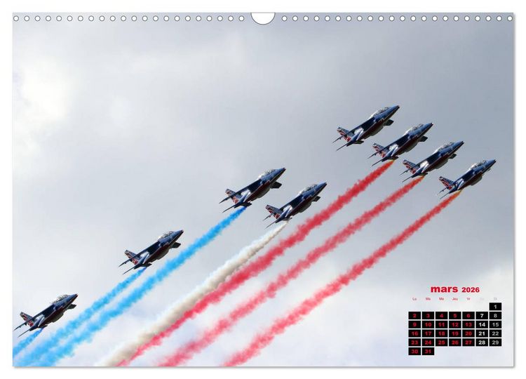 Produktbild: Les ailes fran&ccedil;aises (Calendrier mural 2026 DIN A3 vertical), CALVENDO calendrier mensuel