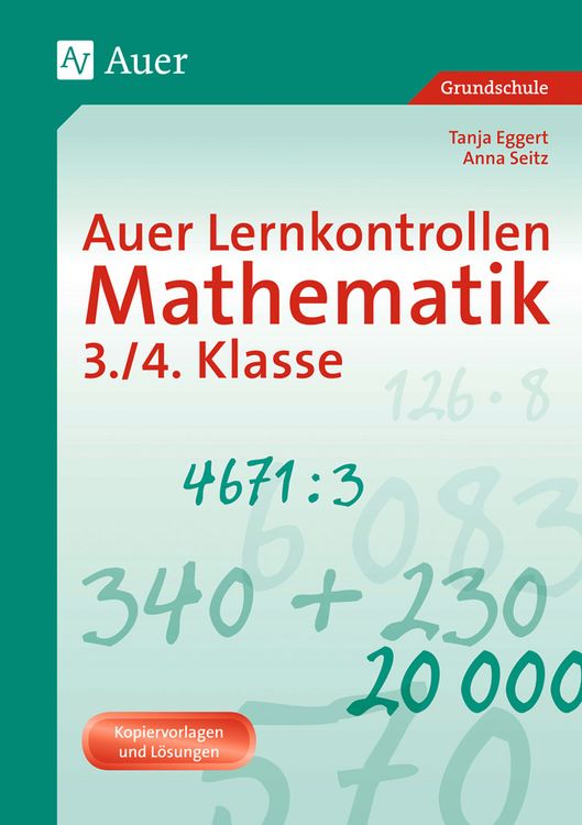 Produktbild: Auer Lernkontrollen Mathematik, Klasse 3/4