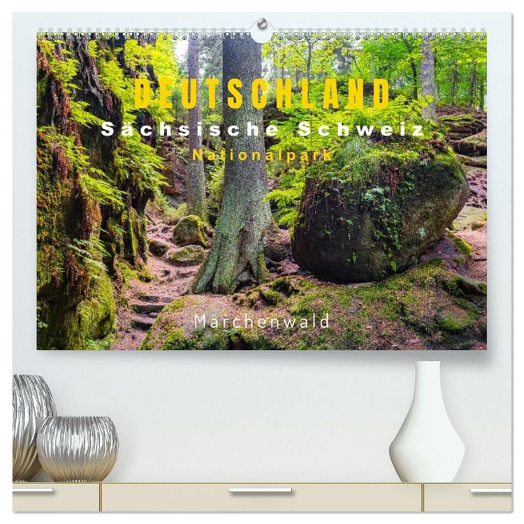 Produktbild: DEUTSCHLAND, S&auml;chsische Schweiz Nationalpark, M&auml;rchenwald (hochwertiger Premium Wandkalender 2026 DIN A2 quer), Kunstdruck in Hochglanz