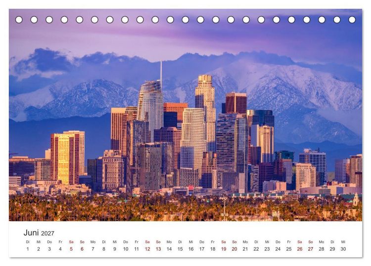 Produktbild: Los Angeles &ndash; Kalifornien (Tischkalender 2027 DIN A5 quer), CALVENDO Monatskalender