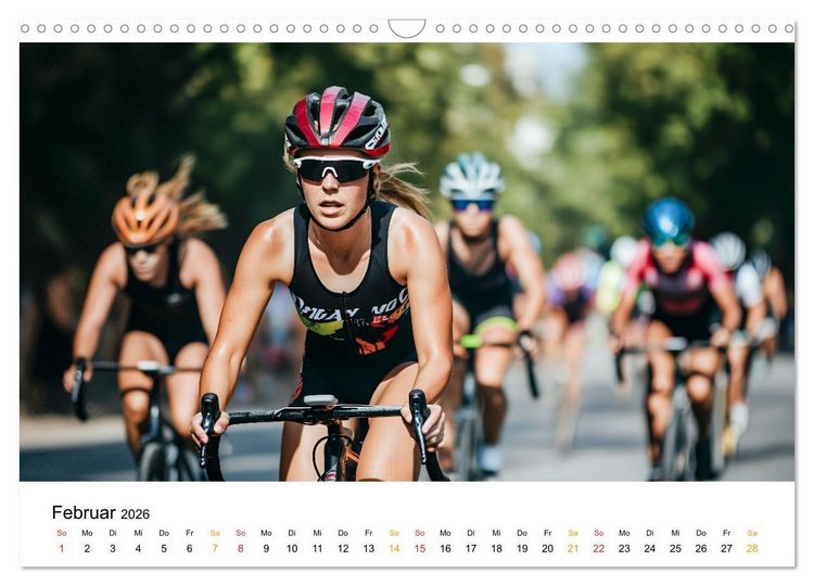 Produktbild: Triathlon Power (Wandkalender 2026 DIN A3 quer), CALVENDO Monatskalender