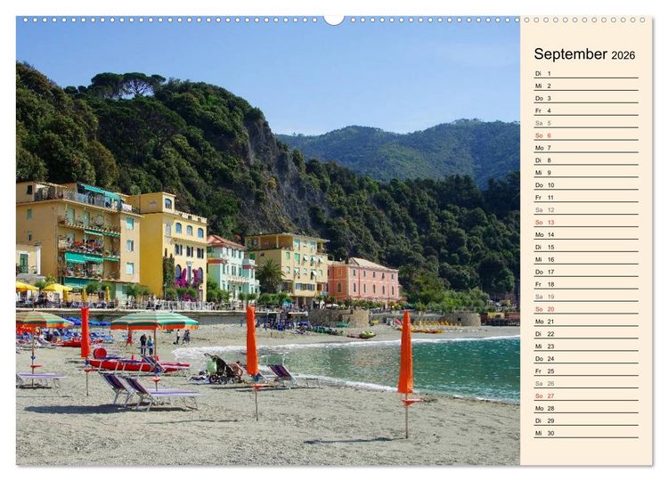 Produktbild: Cinque Terre - Malerische, vertr&auml;umte D&ouml;rfer an der ligurischen K&uuml;ste (Wandkalender 2026 DIN A2 quer), CALVENDO Monatskalender
